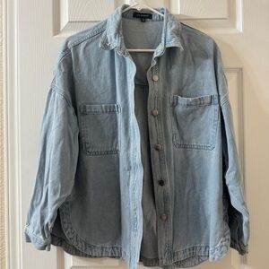 Blu Pepper Light Blue Shirt Jacket